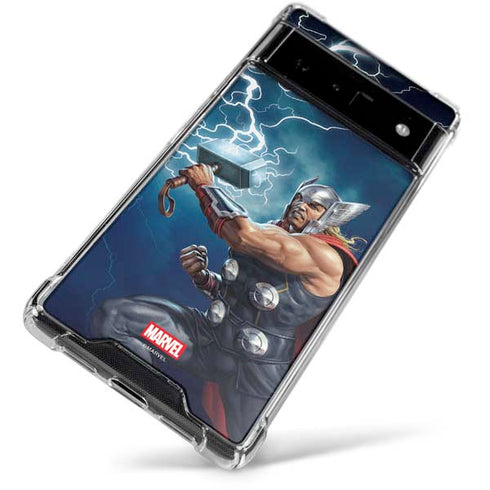 Marvel Thor Thor and Mjolnir Google Pixel 6 Clear Case